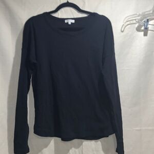 Ultra Flirt medium black long sleeve crew neck tee